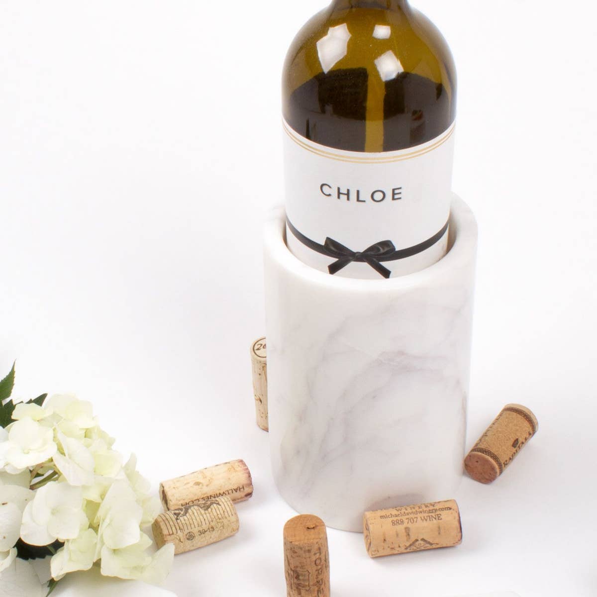 White Marble Wine Cooler, Wine Accessories